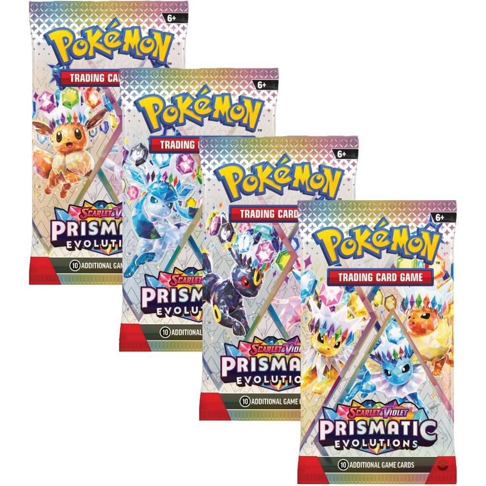 4x 💎 Prismatic Evolutions 💎 Booster Packs - Pokemon Cards - Factory Sealed